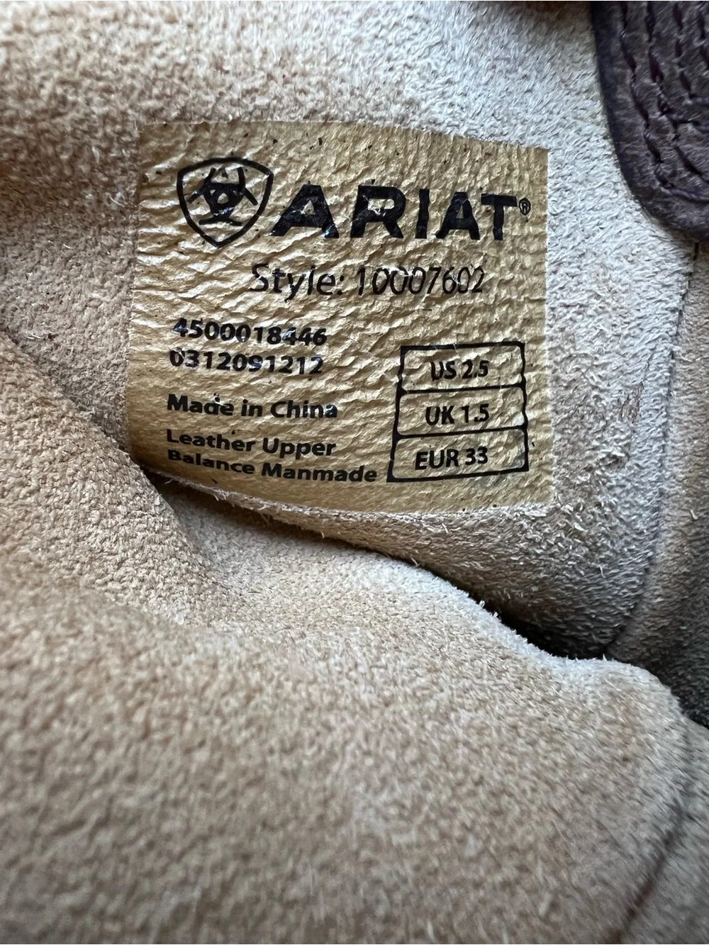 Ariat boy’s girl’s